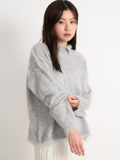 fuzzy knit top