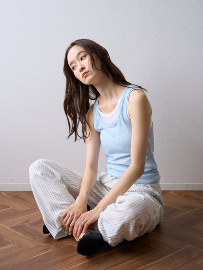 stripe linen pants