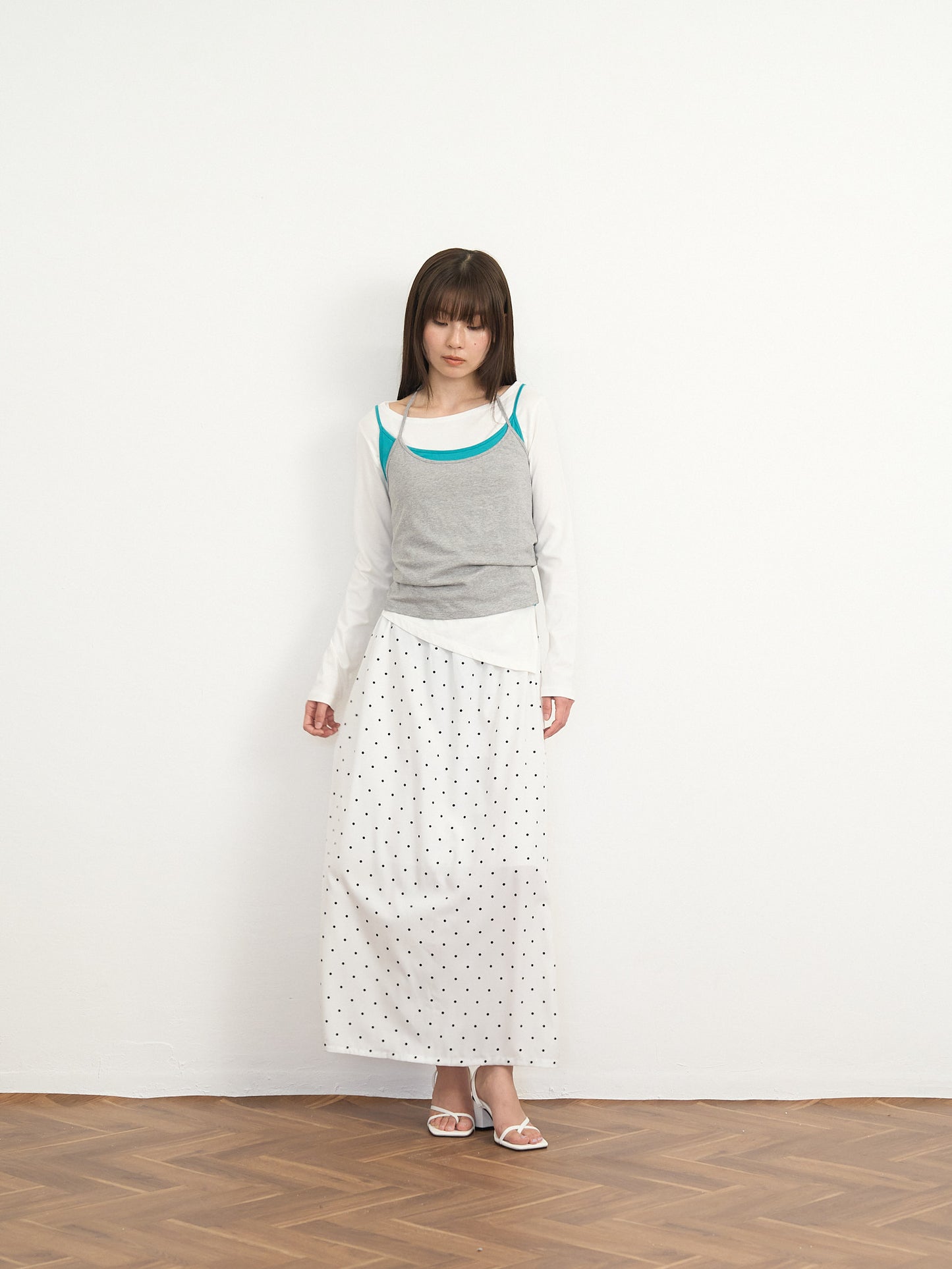 【先行予約販売】dot long skirt