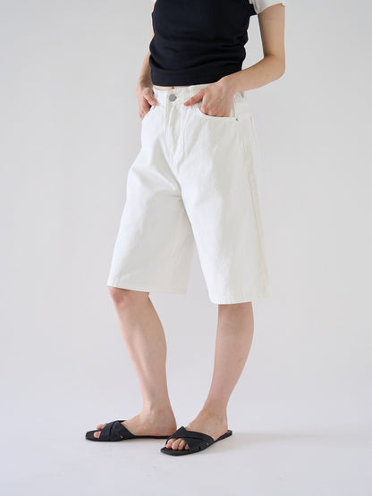 loose cotton half pants