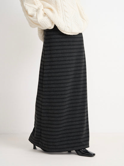 striped knit skirt