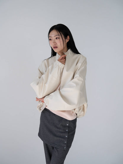 leather zip jacket