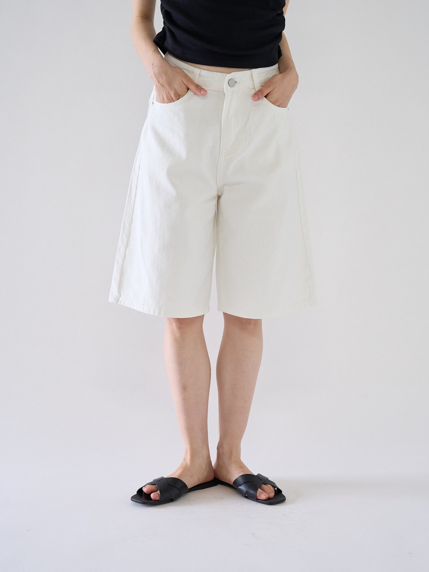 loose cotton half pants