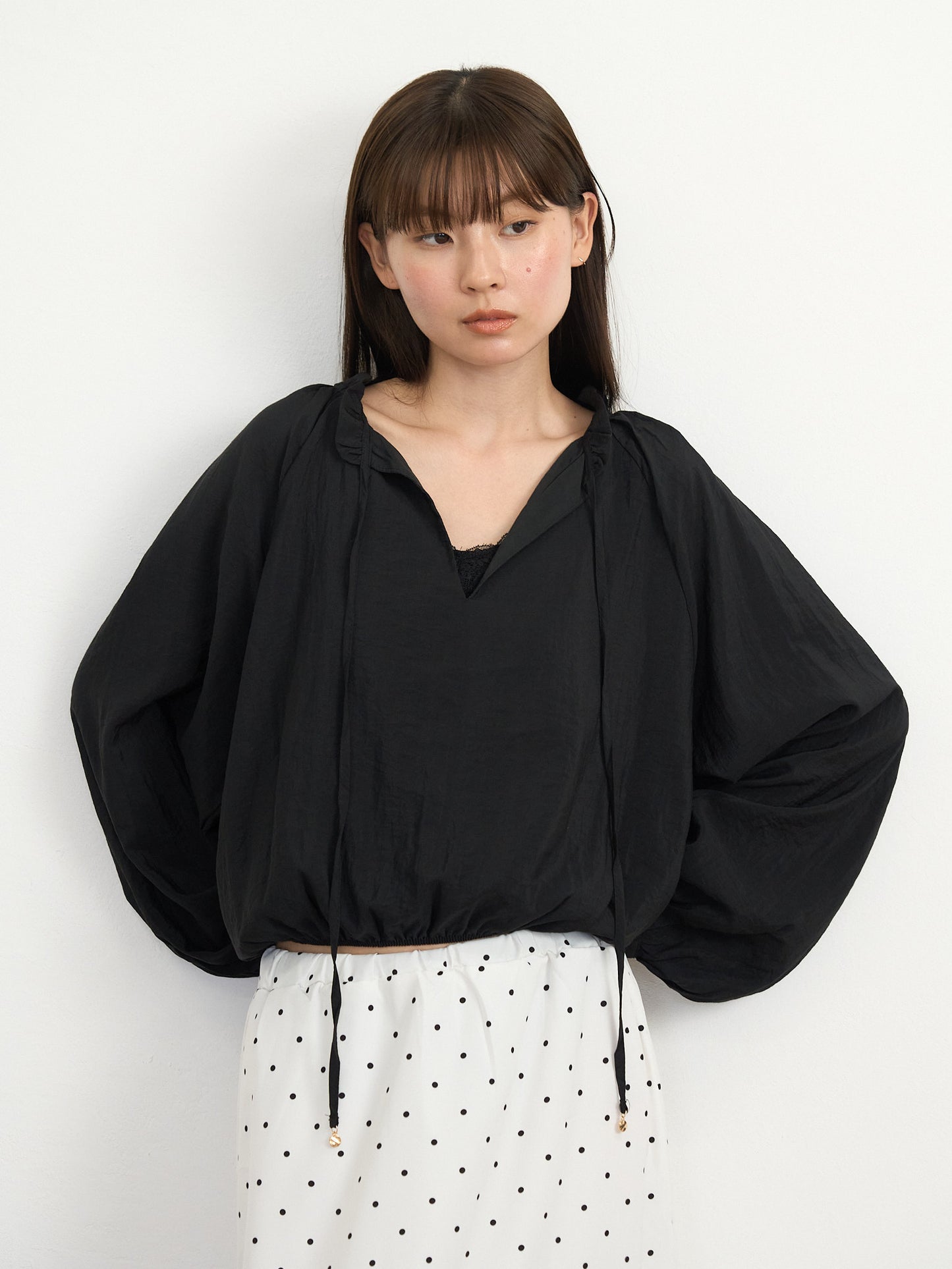 【先行予約販売】frill neck blouse