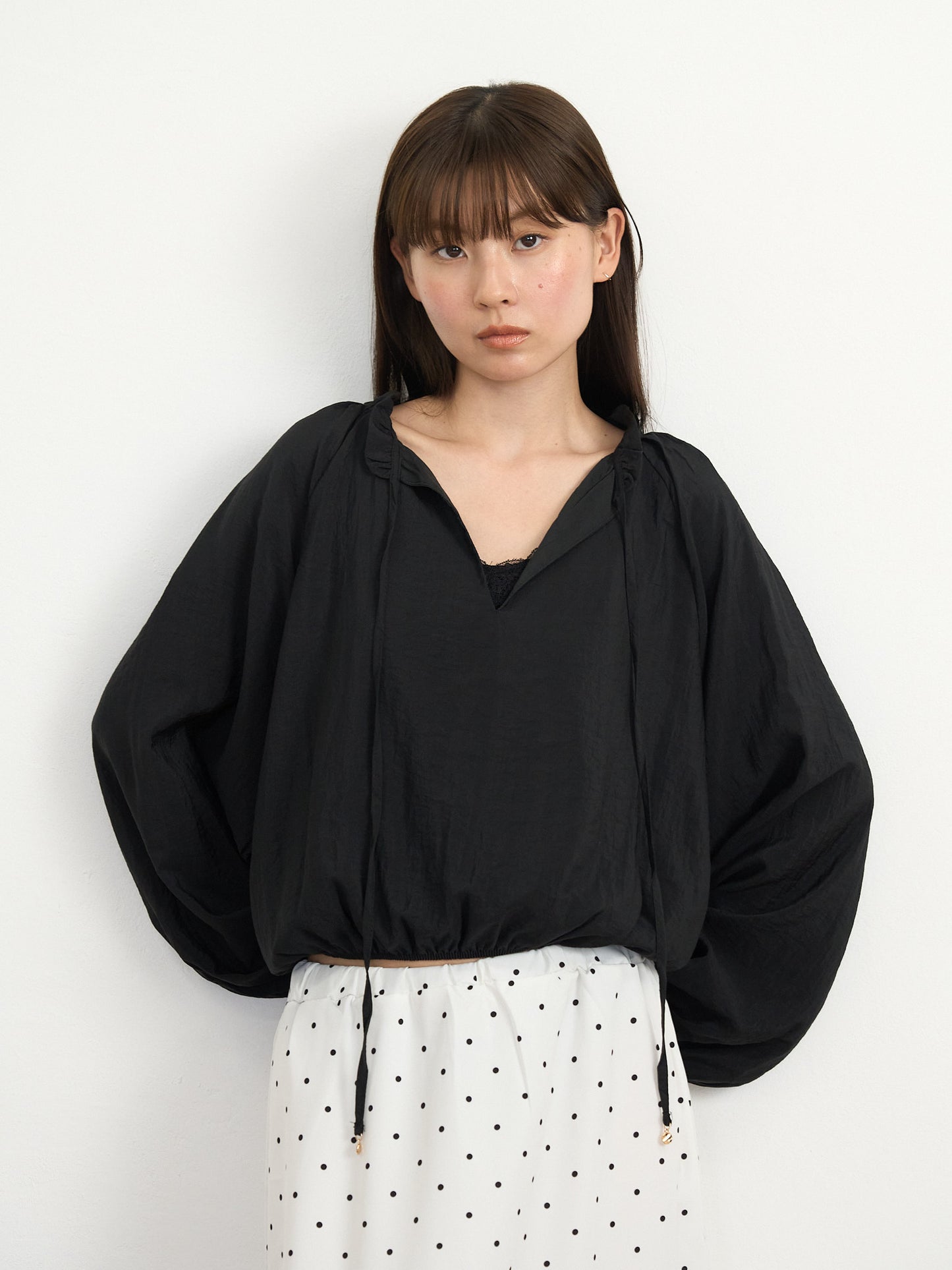 【先行予約販売】frill neck blouse