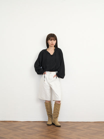 【先行予約販売】frill neck blouse