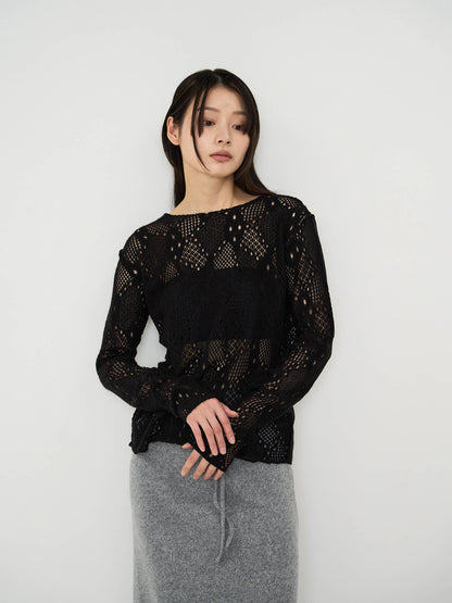 mesh pattern top