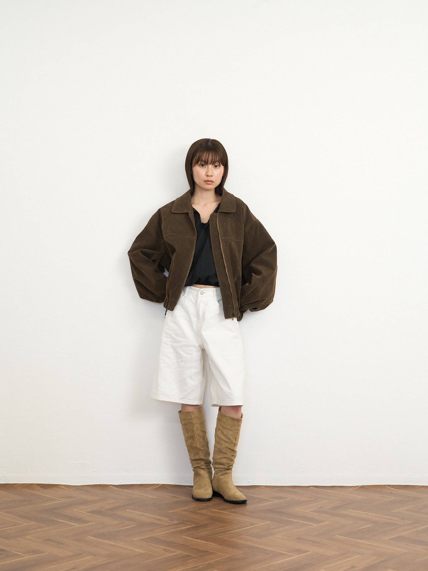suede blouson