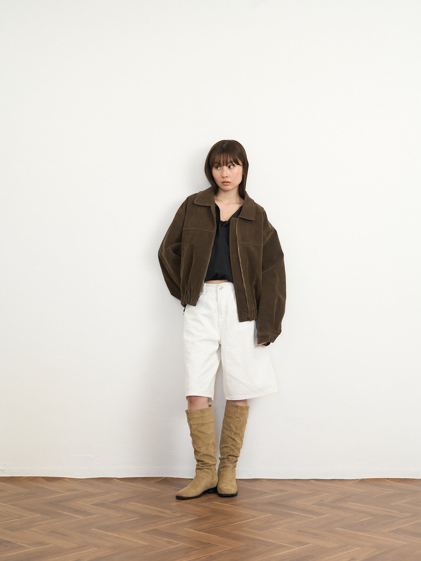 suede blouson