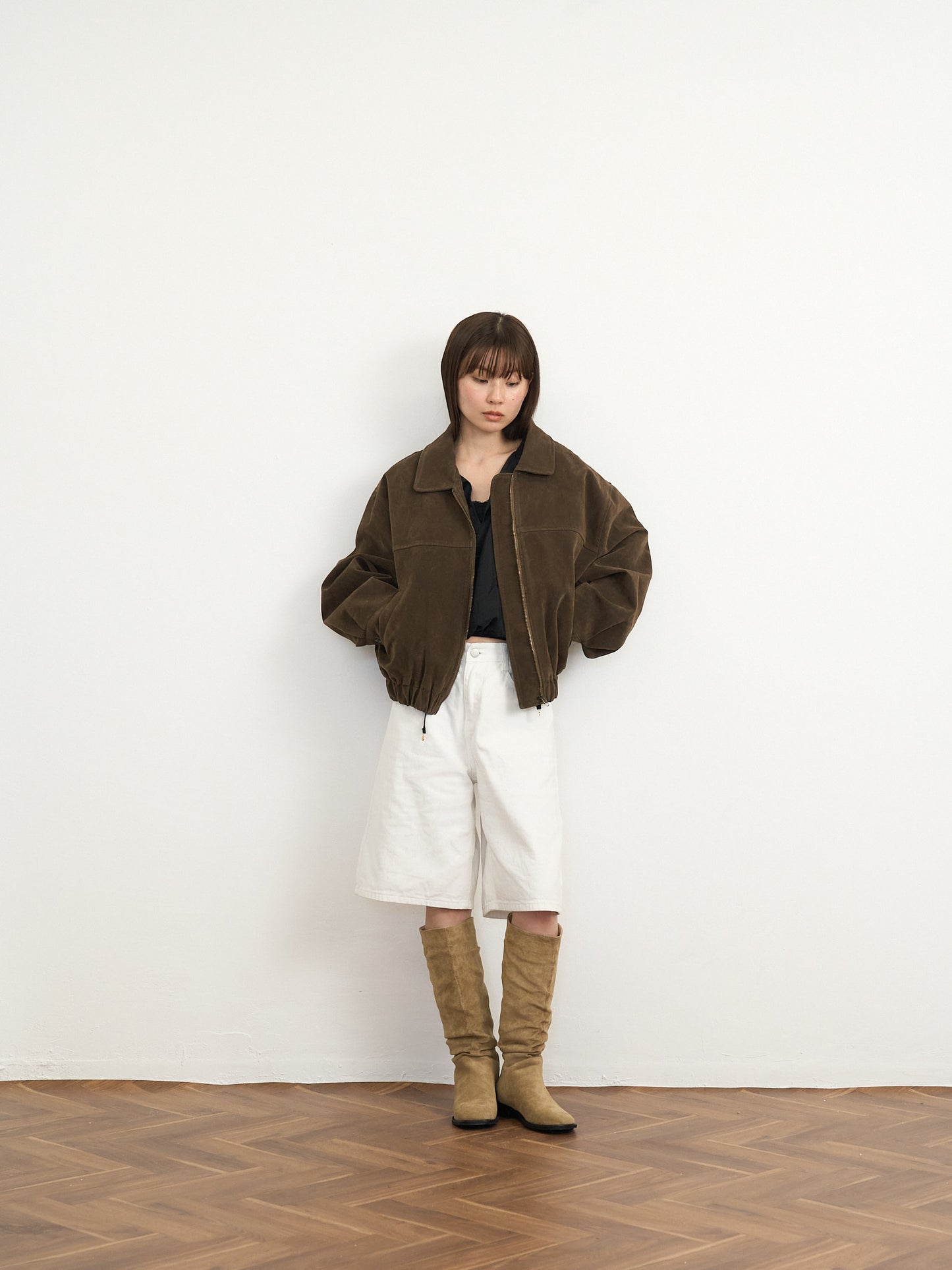 suede blouson