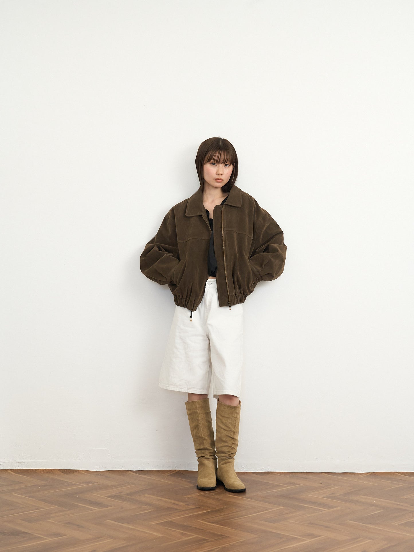 suede blouson