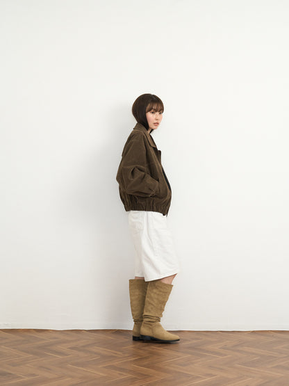 suede blouson