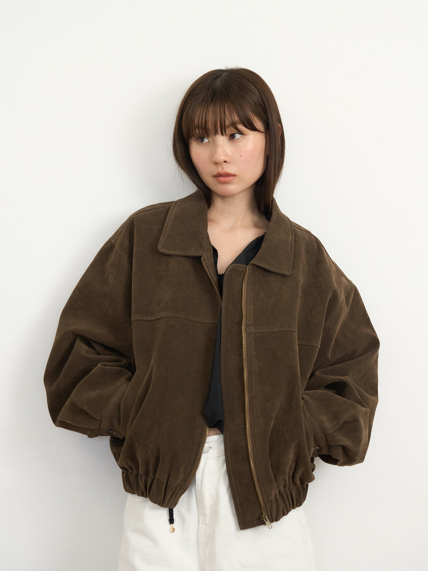 suede blouson