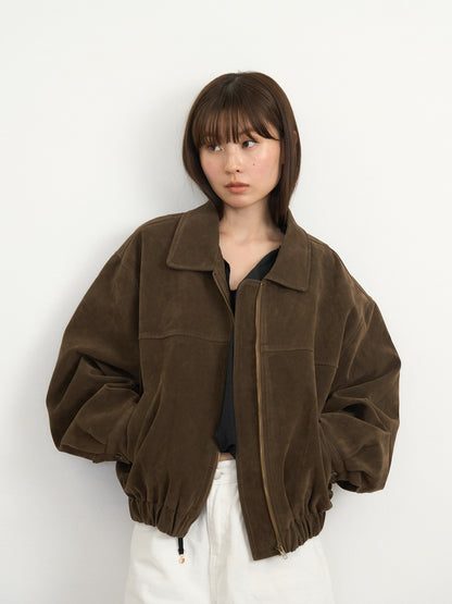 suede blouson