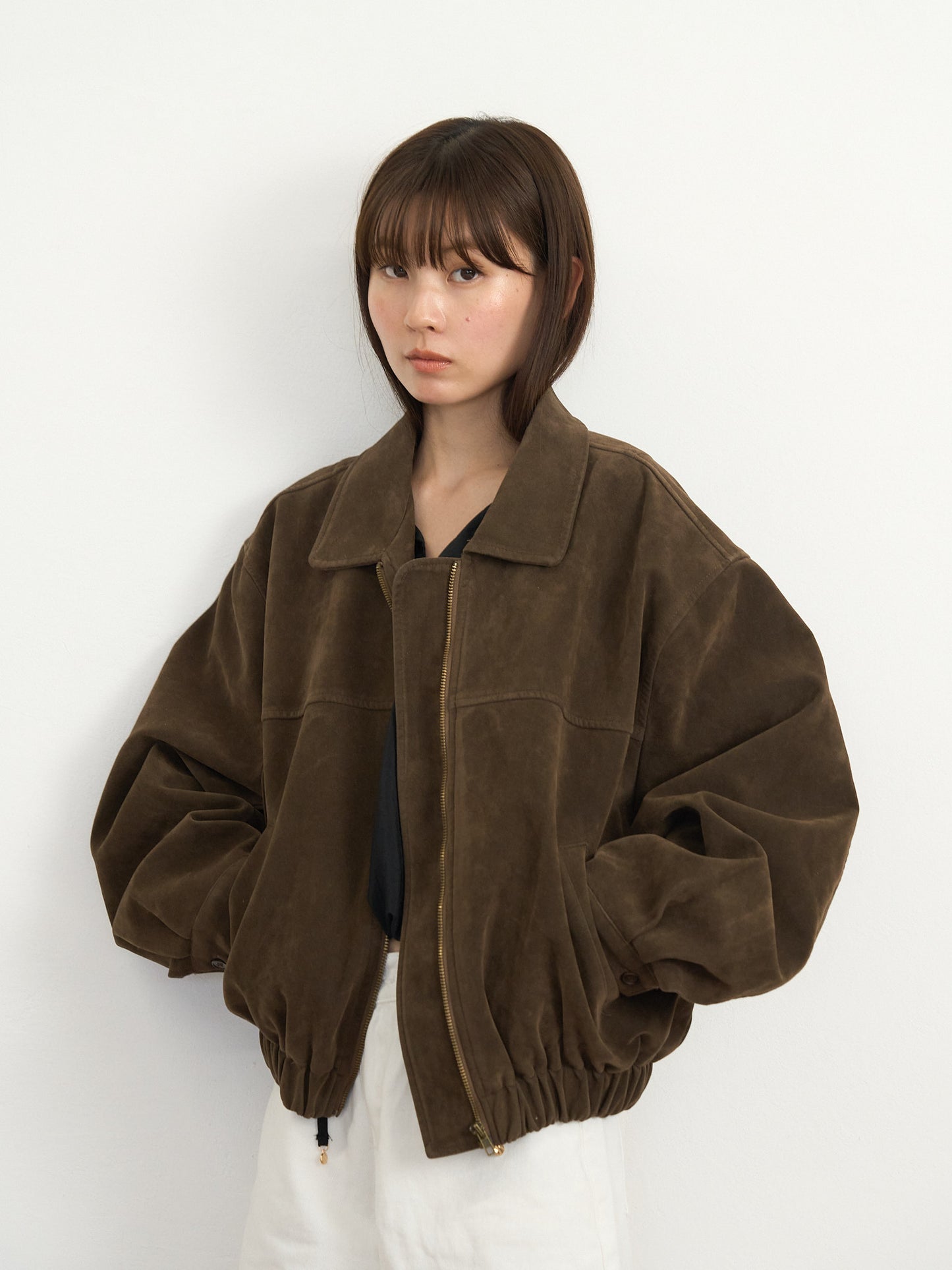 suede blouson