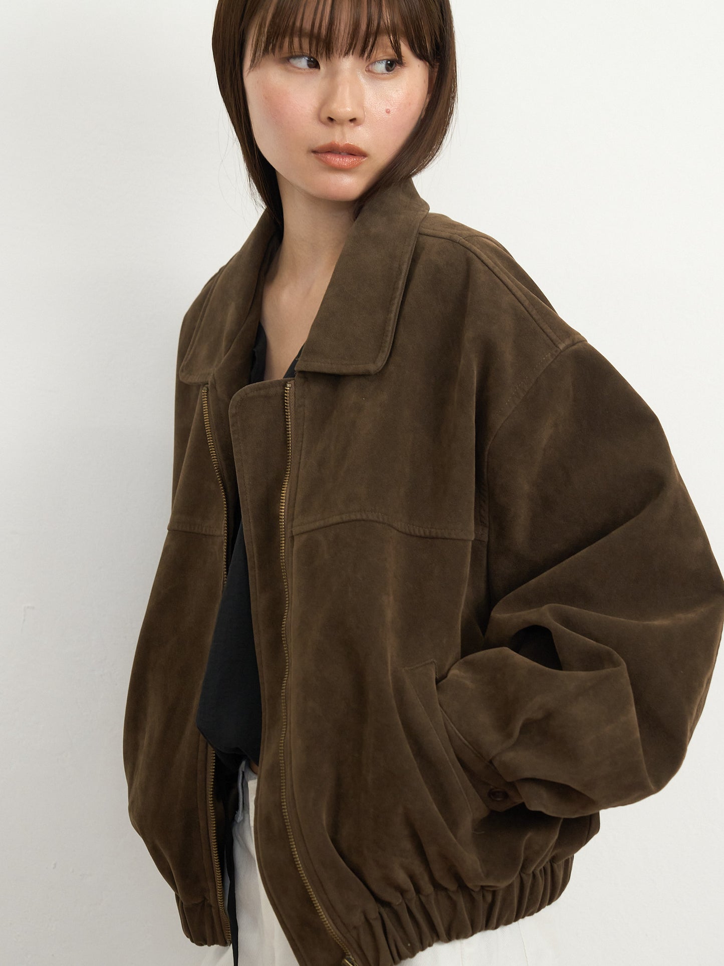 suede blouson