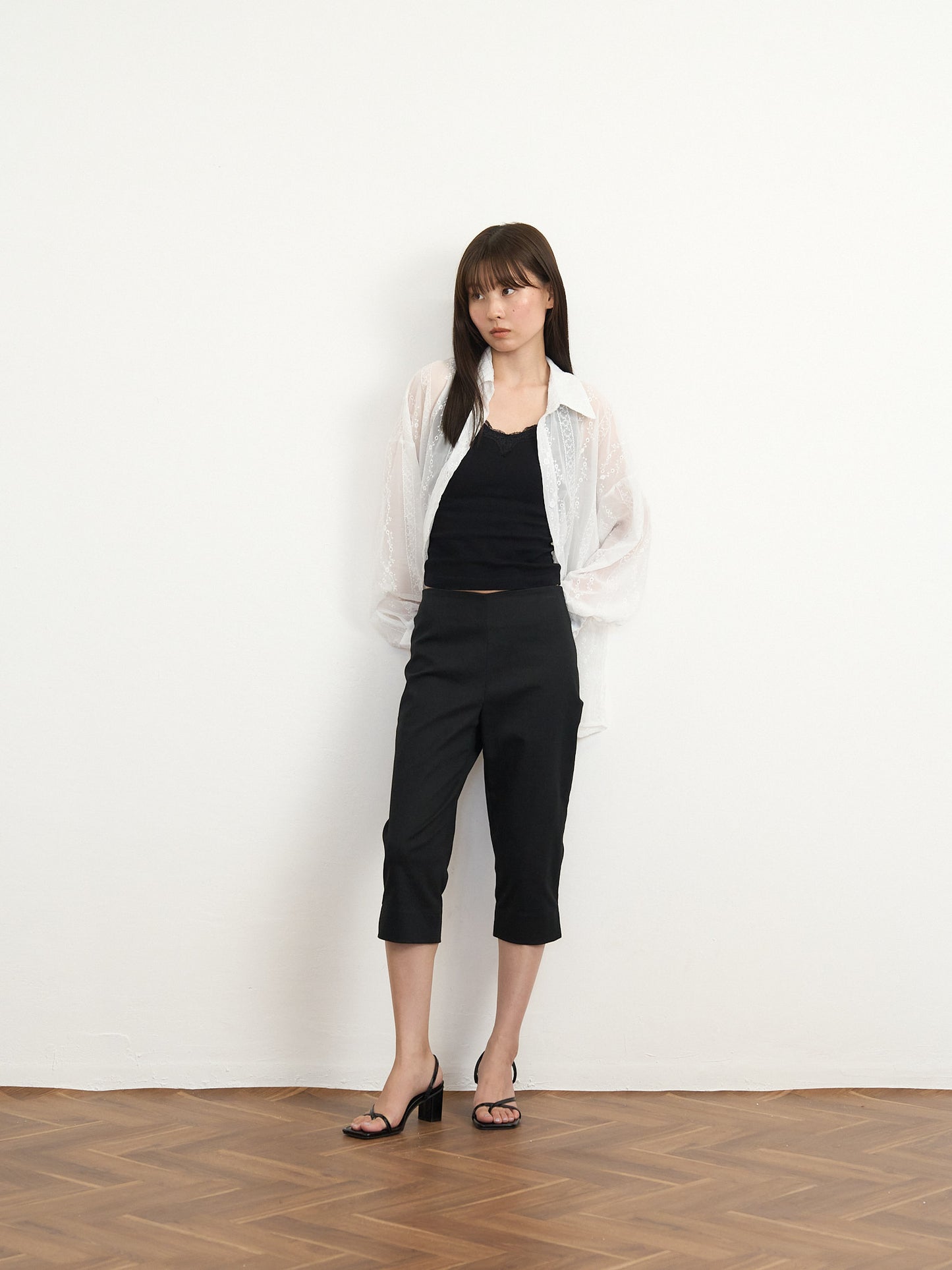 【先行予約販売】tie back lace shirt