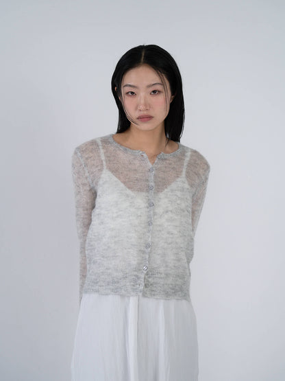 sheer cardigan