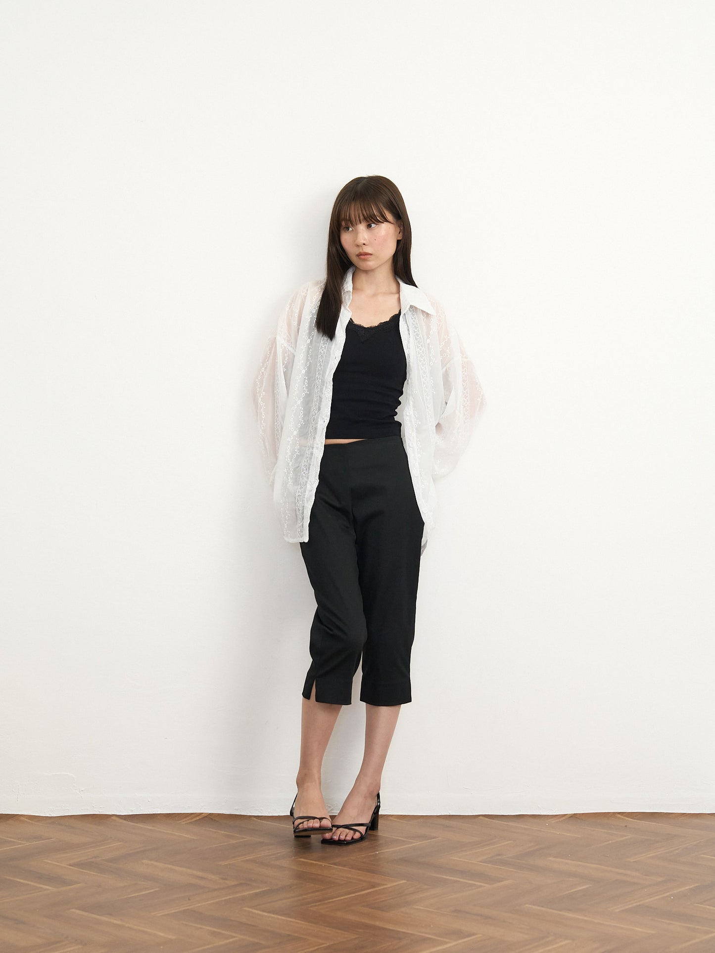 【先行予約販売】tie back lace shirt