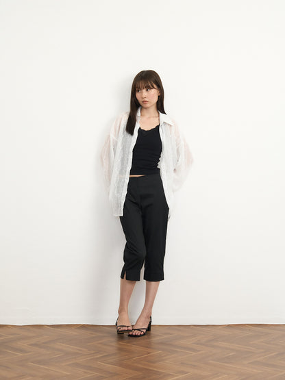 【先行予約販売】tie back lace shirt