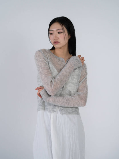 sheer cardigan