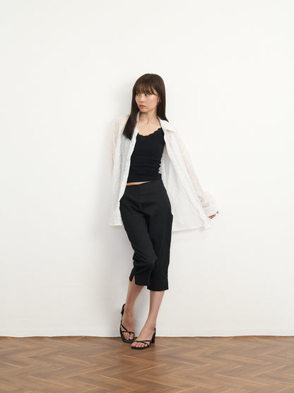 【先行予約販売】tie back lace shirt