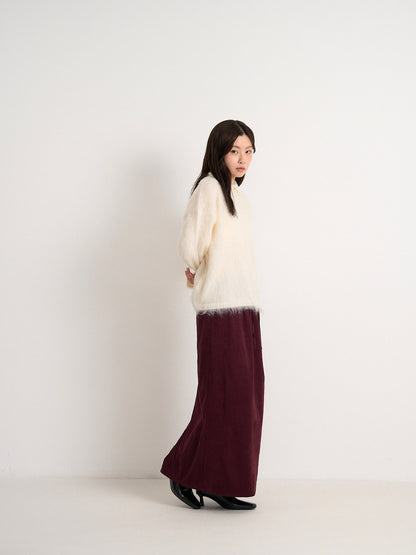 fuzzy knit top