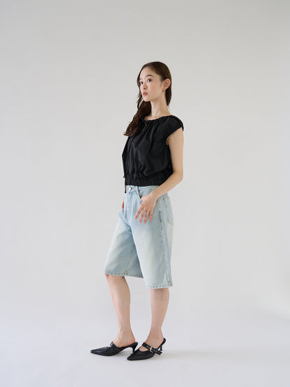 loose cotton half pants