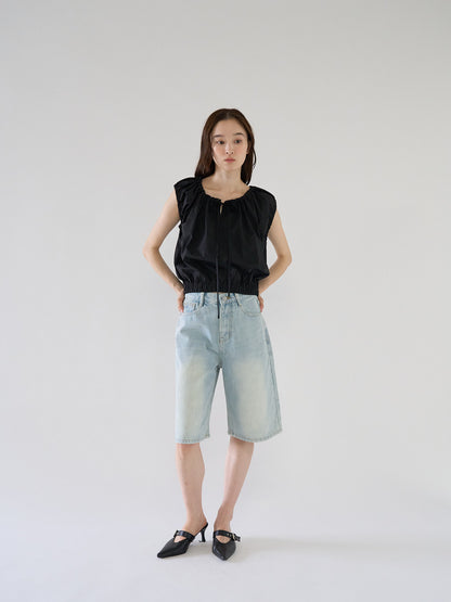 loose cotton half pants