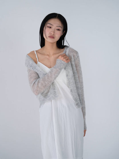 sheer cardigan