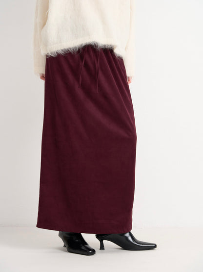 suede color skirt