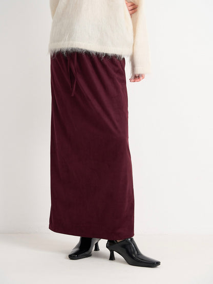 suede color skirt