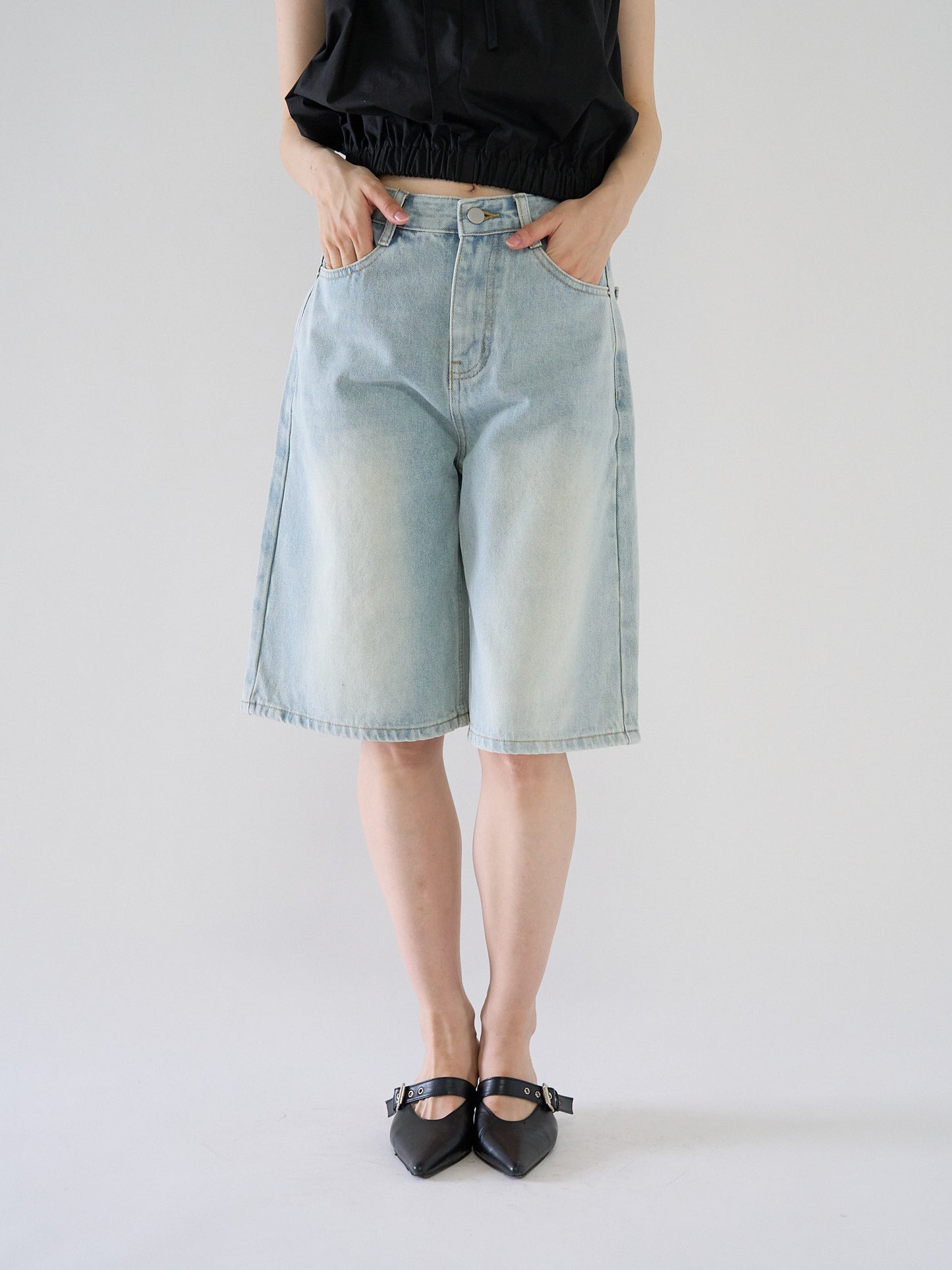 loose cotton half pants