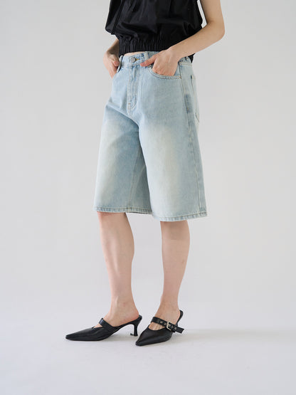 loose cotton half pants
