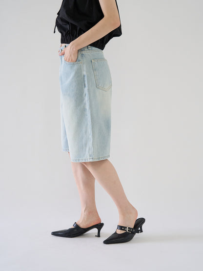 loose cotton half pants