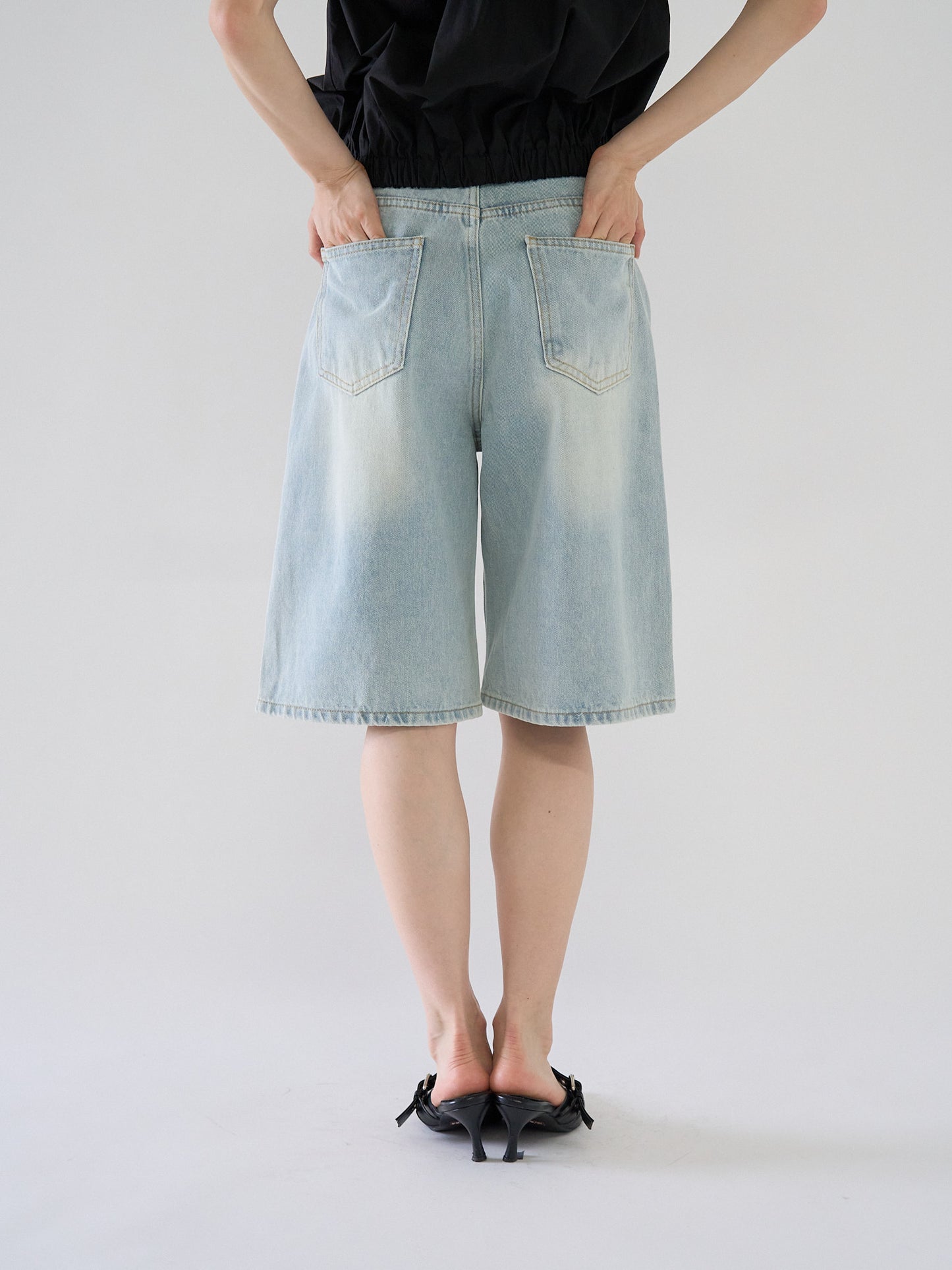 loose cotton half pants