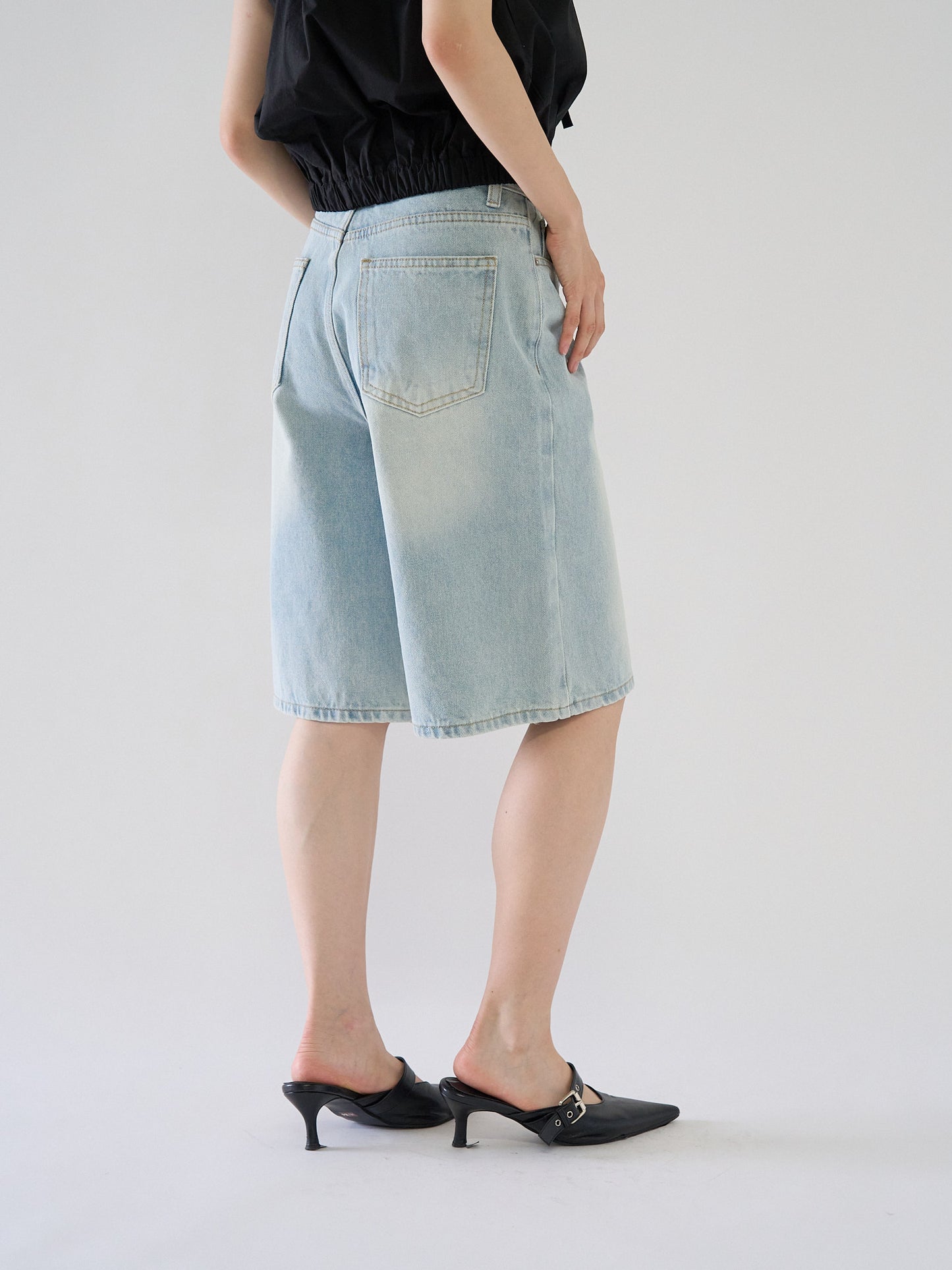 loose cotton half pants