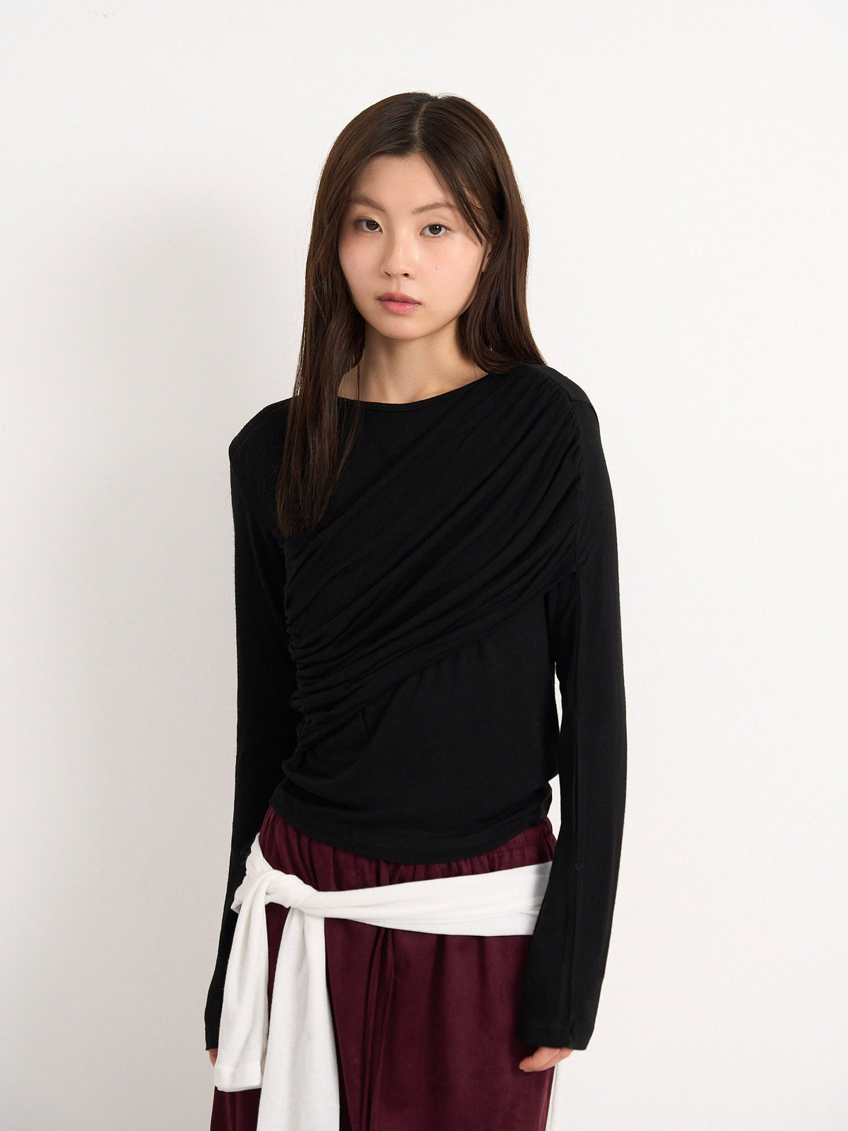 shirring design top