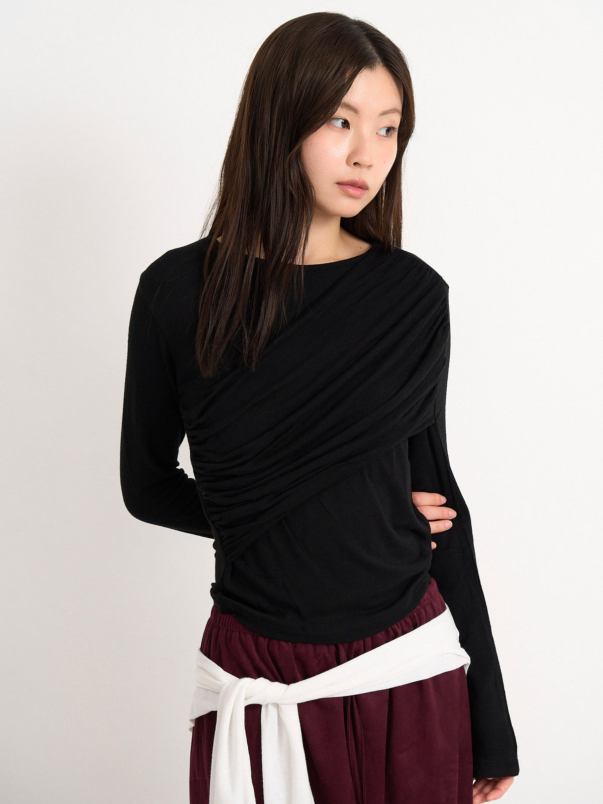 shirring design top