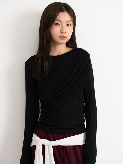 shirring design top