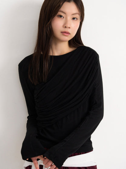 shirring design top