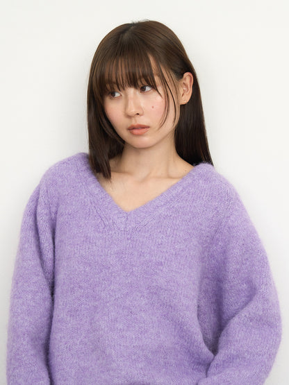v neck soft knit