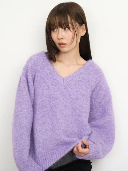v neck soft knit