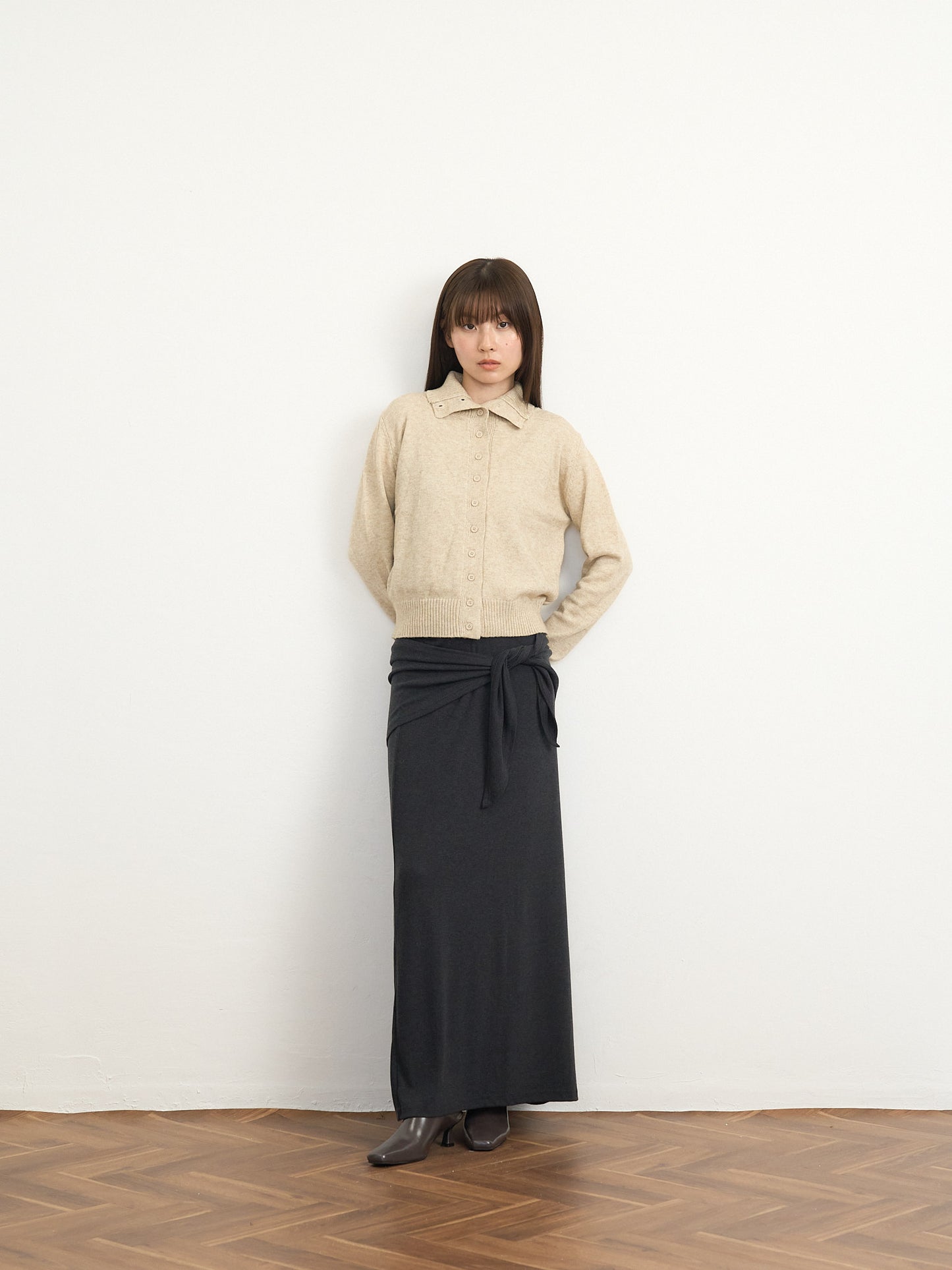 2way neck cardigan