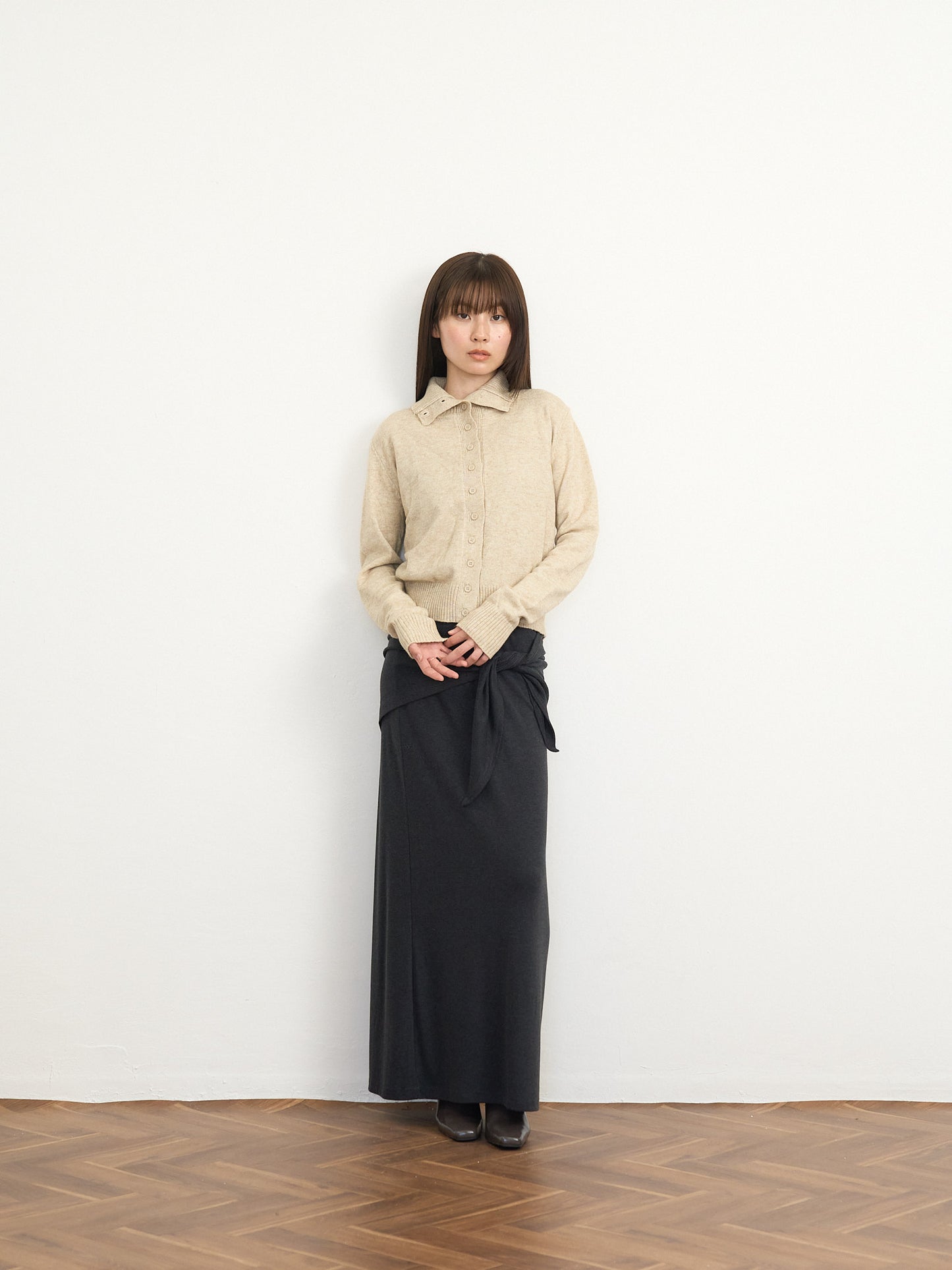 2way neck cardigan
