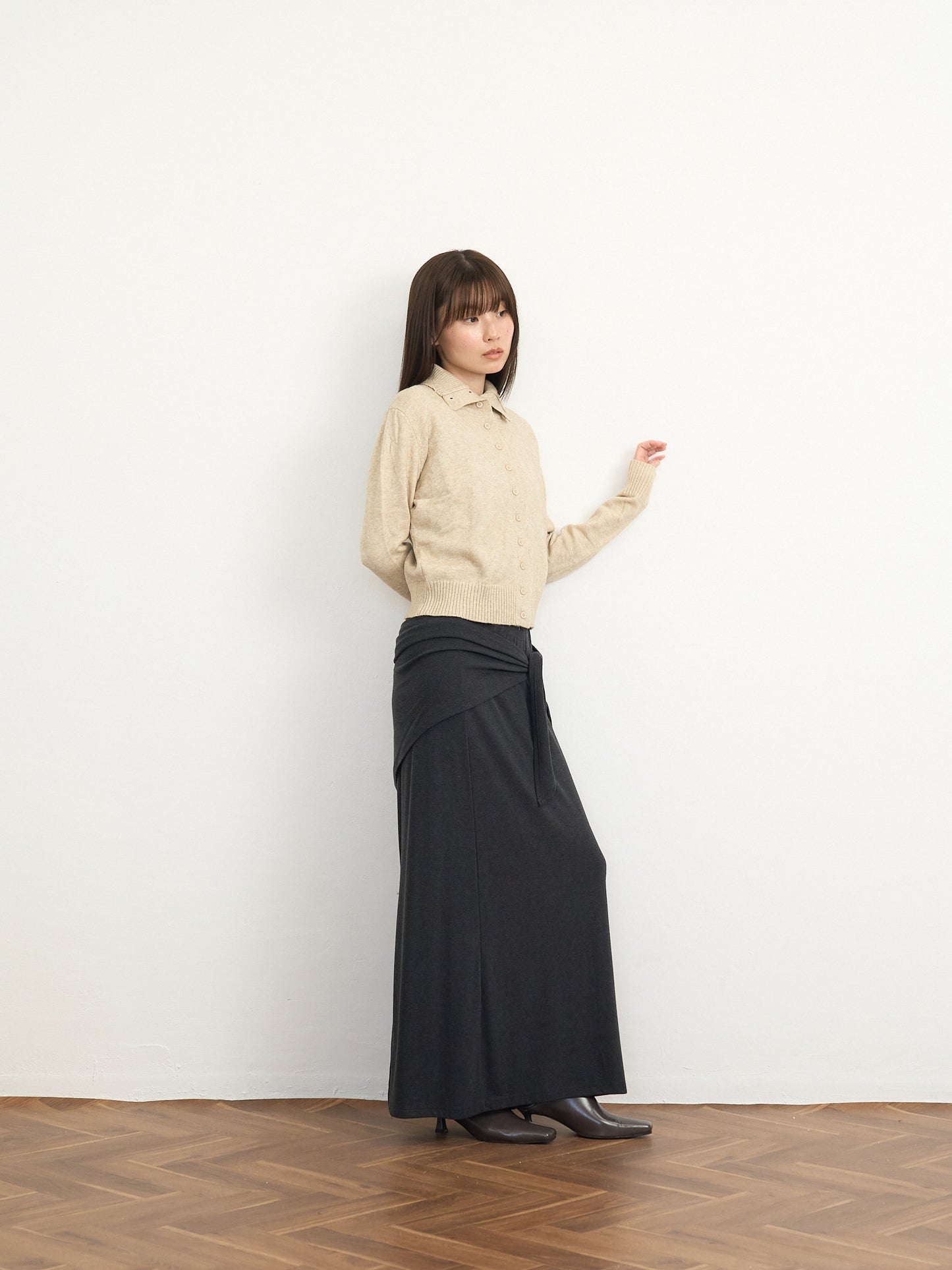 2way neck cardigan