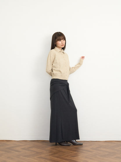 2way neck cardigan