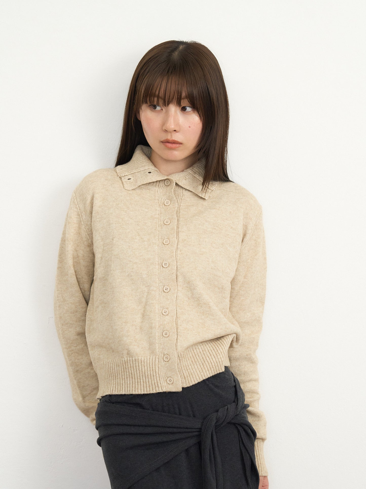 2way neck cardigan