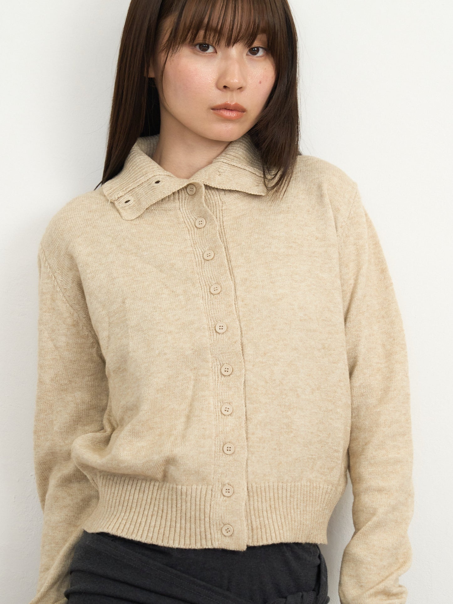 2way neck cardigan