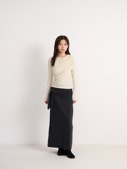 shirring design top